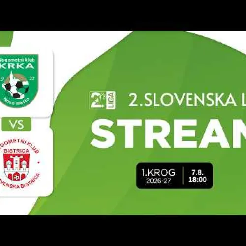 Krka - Ketty Emmi&Impol Bistrica  I 1. krog 2.SNL 2026/2027 I Prenos
