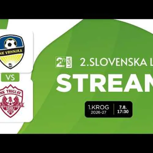 Vrhnika - Triglav Kranj I 1. krog 2.SNL 2026/2027 I Prenos