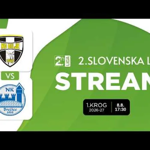 Bilje - Brežice 1919 I 1. krog 2.SNL 2026/2027 I Prenos