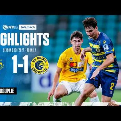 Bravo 1-1 Brinje Grosuplje | 4.krog 2026/2027 #prvaligatelemach
