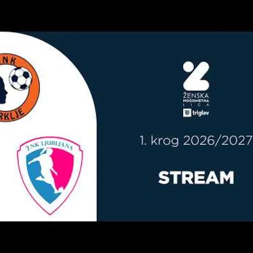 ŽNK Cerklje - ŽNK Ljubljana | 1. krog ŽNL Triglav  | Stream