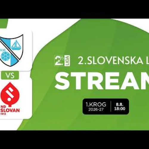 Pergola Misteral Jadran Dekani - Slovan I 1. krog 2.SNL 2026/2027 I Prenos